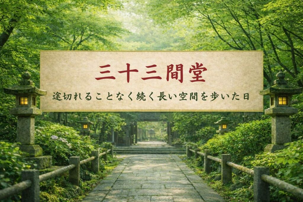 三十三間堂感想記事のアイキャッチ