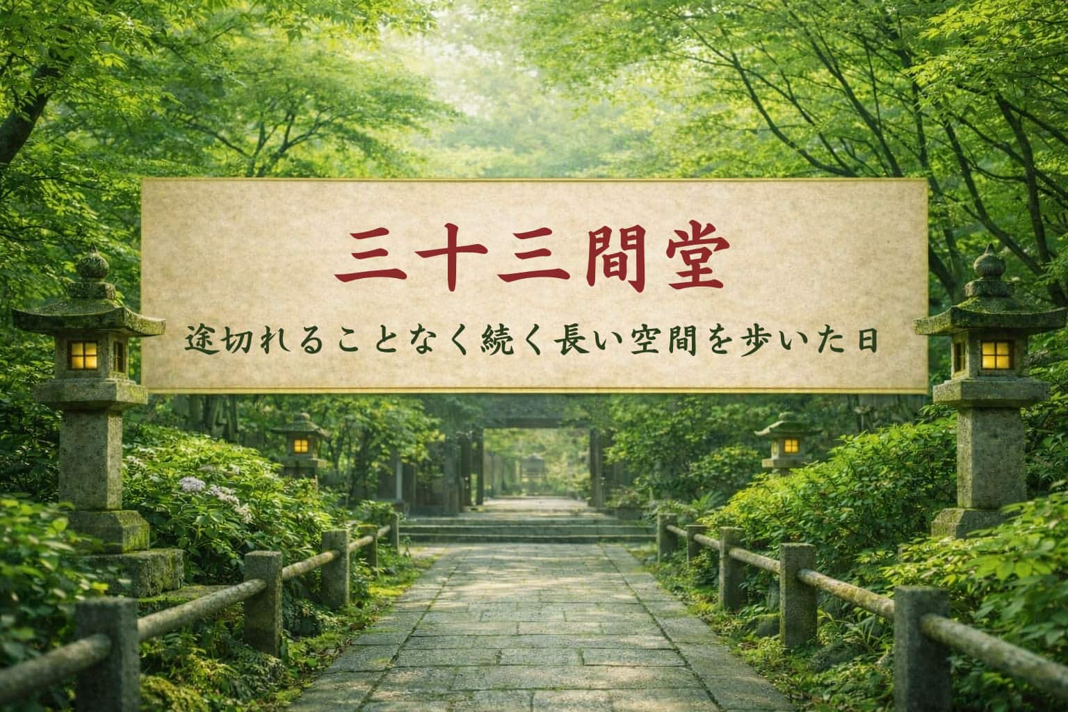 三十三間堂感想記事のアイキャッチ