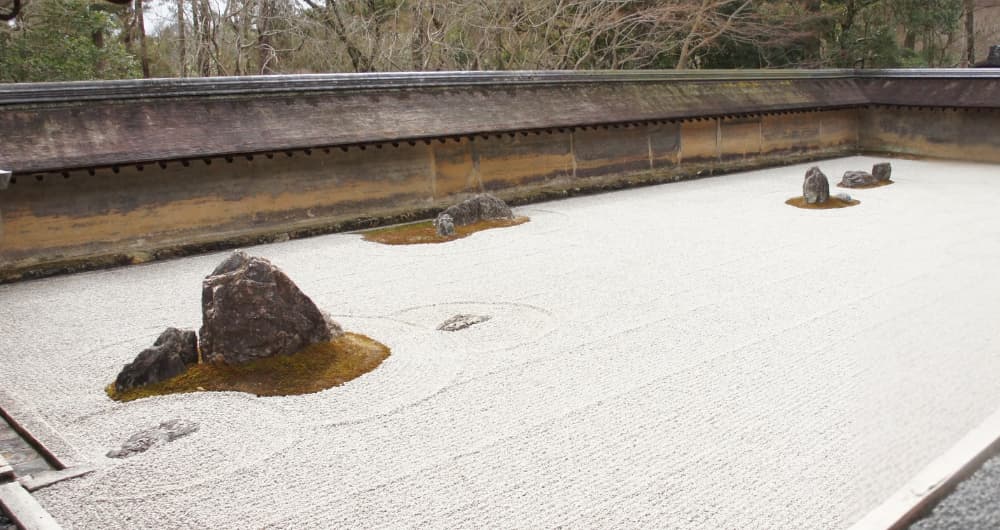 龍安寺石庭・入り口からの写真